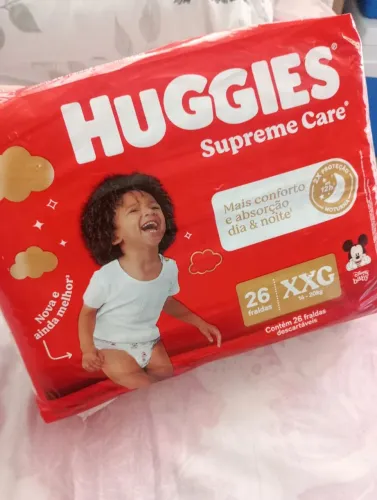 Fralda Huggies supreme Care xxg 