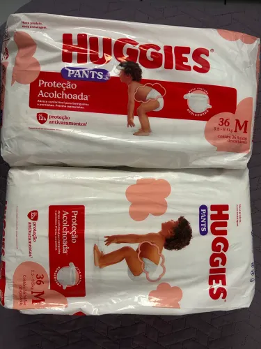 FRALDA TAMANHO M HUGGIES PANTS