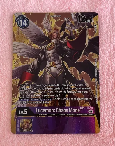 Lucemon Chaos Mode BT7-111 Digimon TCG