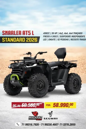 QUADRICICLO SEGWAY - PROMOÇÃO ENTRADA+12XS/JUROS