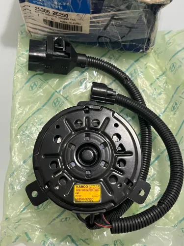 Motor Ventoinha eletroventilador Original  - Hyundai Tucson 2006 a 2016 com dois chicote
