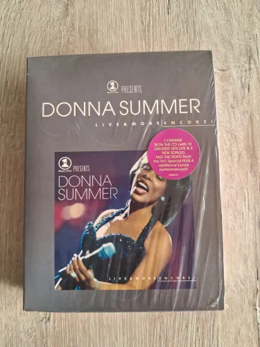CD e VHS DONNA SUMMER LACRADO IMPORTADO U.S.A.LIVE & MORE  ENCORE! VH1 PRESENTS