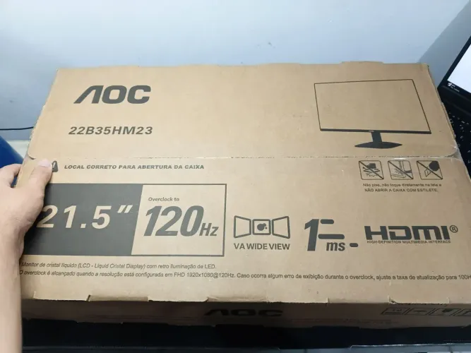 Monitor Gamer AOC 120hz - 1 ANO DE GARANTIA