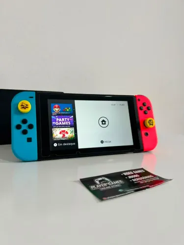 Nintendo Switch V1 Completo (Aceito Cartão)