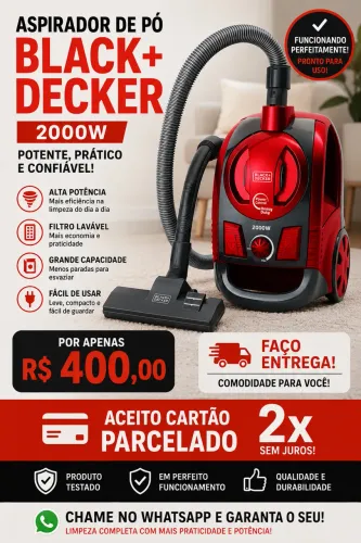 Aspirador de por black Decker 