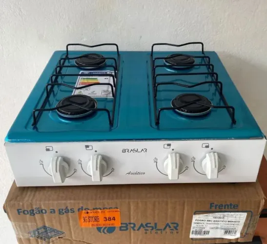 Fogao mesa braslar a gaz 4 bocas