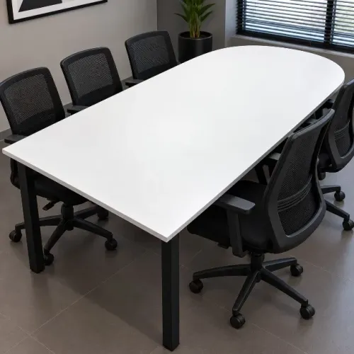 Mesa De Reunião Semi-Oval Para Escritório