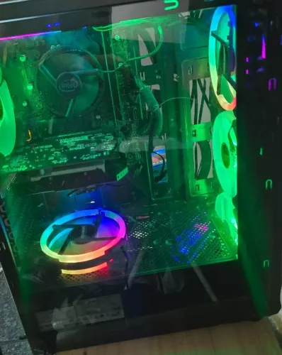 PC Gamer Completo i5 9400F + 16GB RAM + SSD NVMe + GTX 750 Ti 2 GB+ RGB+Monitor 19Pol