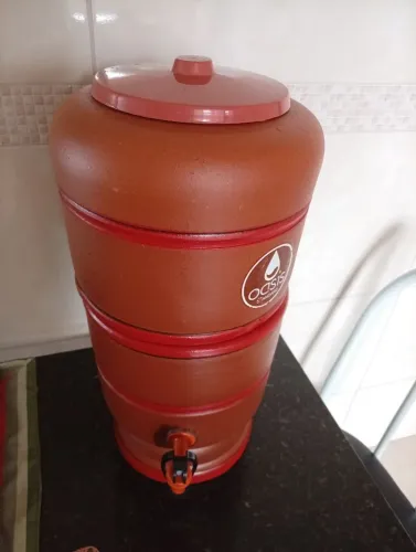 Filtro de barro pequeno,6litros,40 reais 