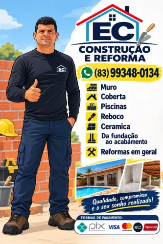 Pedreiro da fundação ao acabamento