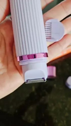 Depilador Eletrico Feminino Recarregável Removedor De Pelos Navalha Dupla