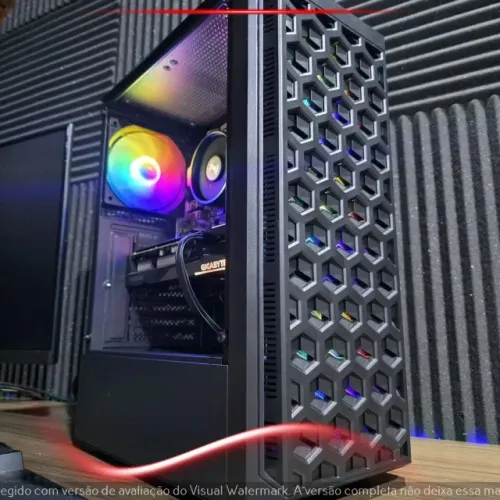 PC Gamer Ryzen 5 5500 RX 7600 16GB 512GB NVMe ARGB