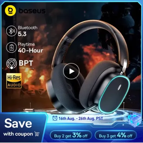 Headset Fone sem fio Baseus GH02