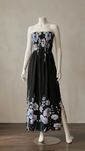 Vestido Viscolinho Tomara que Caia