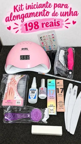 Kit unha em gel iniciante completo