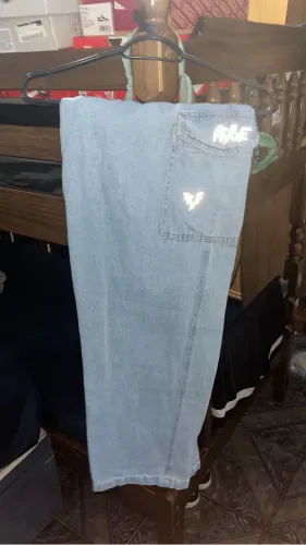 calça cargo jeans ZERADA SEM DETALHE NENHUM
