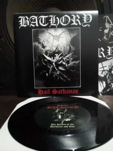 Bathory - Hail Sathanas EP raríssimo 2001 Black Metal Quorthon Venom Mayhem Immortal