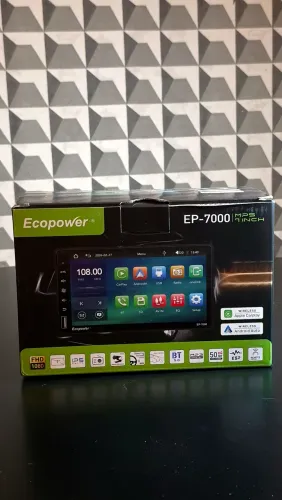 Central Multimídia Tela 7' Ecopower EP-7000 - Apple Carplay e Android Auto