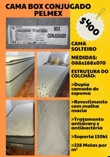 CAMA BOX SOLTEIRO