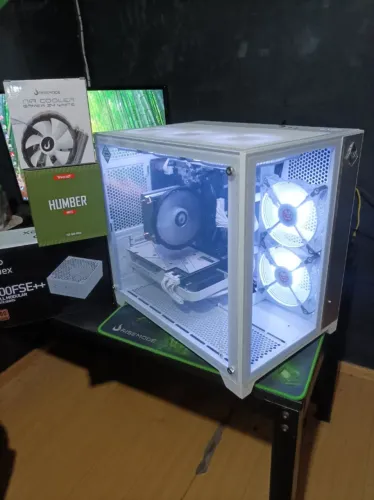 (12x cartão) Pc Gamer Ryzen 5 5500 + Rtx 3060 Ti 8gb + 16gb Ddr4