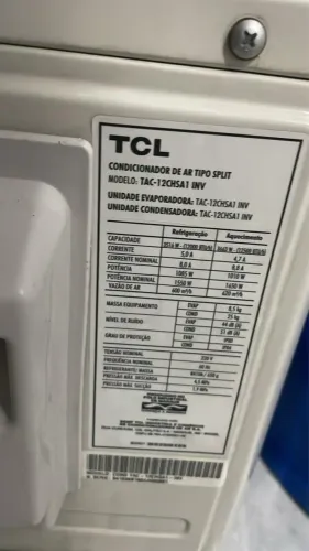 AR CONDICIONADO TCL INVERTER 12000 BTUS