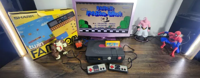 Twin famicom na caixa original