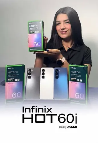 Smartphone Infinix Hot 60i 8 Ram/256 Armazenamento (Lacrado)