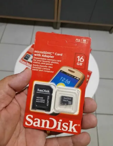 Cartões de memória SANDISK 16GB lacrados