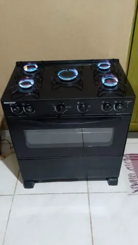 Fogão Esmaltec mesa vidro Acendimento elétrico ENTREGO
