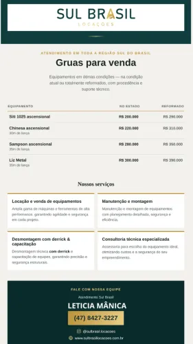 gruas e balancins