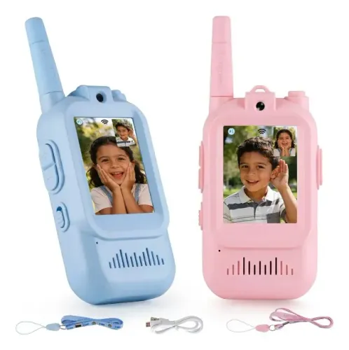 Walkie Talkie Infantil Câmera Digital Recarregável