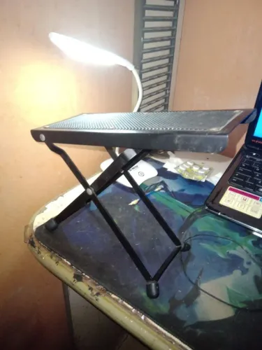 banqueta de pés para guitarra violao classica em metal