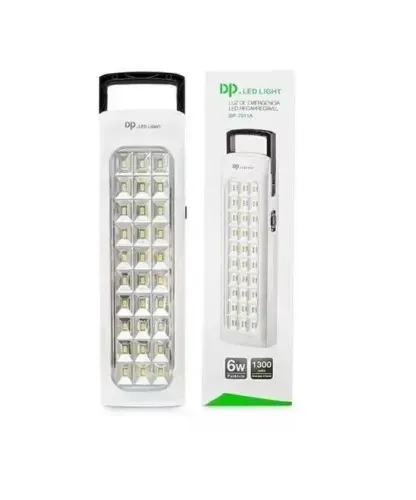 Lâmpada Luminária Emergência Recarregável 30 Leds 6w Dp7011a