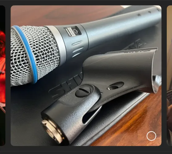 Microfone de voz SHURE Beta87A TOP DE LINHA