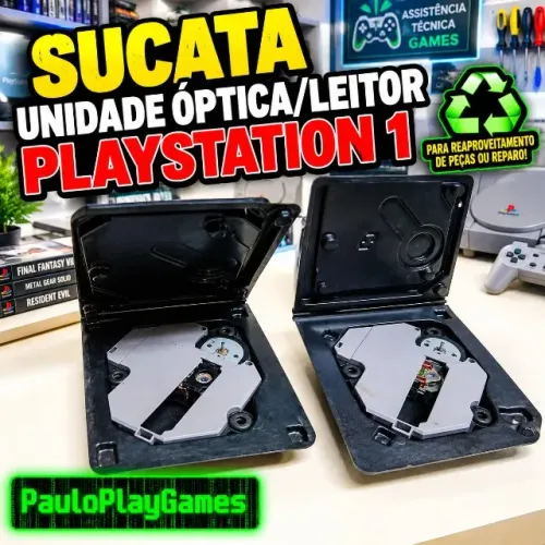 Sucata de 2 unidades ópticas Playstation One - para reaproveitamento de peças