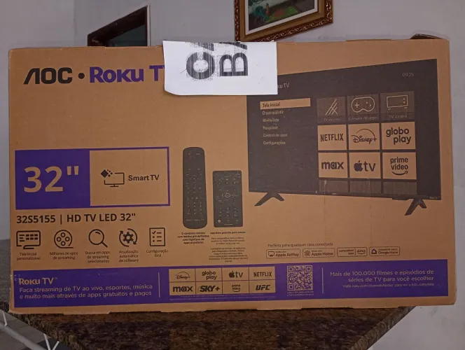 AOC Roku Tv Smart Apenas para Retirada das Peças 