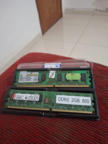 2 memórias ddr2 800mhz nova 2gb cada