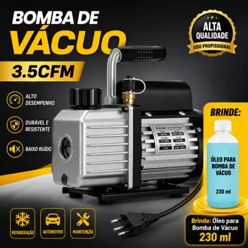 Bomba de Vácuo 3.5 CFM 1/4HP Para Refrigeração e Ar-Condicionado PROMOÇÃO R$650,00