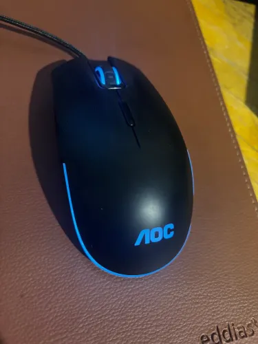 Mouse gamer com fio AOC GM500 5000 DPI RGB