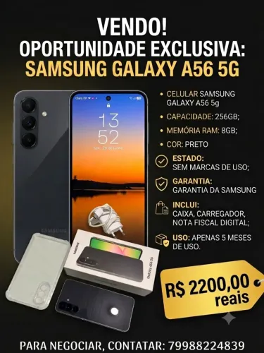 A56 256GB COR PRETO