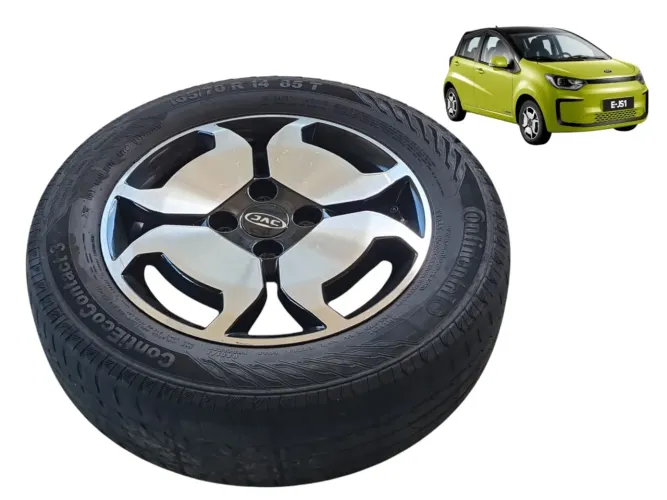 Roda C/ Pneu 165/70r14 Aro 14 Jac E-js1 2023 Original 