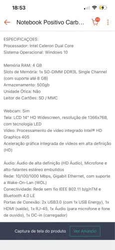 Notebook positivo