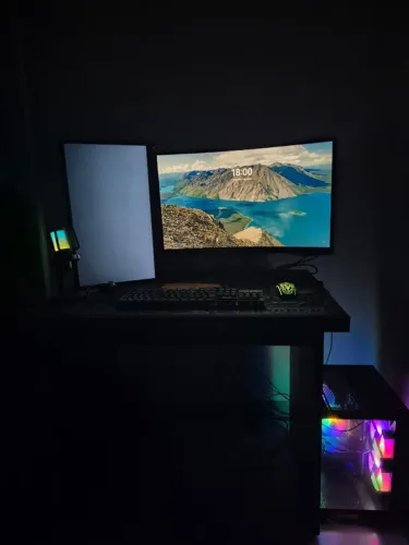 Computador PC Gamer Ryzen 7 5700x 16gb Rtx 3050 8gb 512gb + Tela Curva Samsung Odyssey 27"