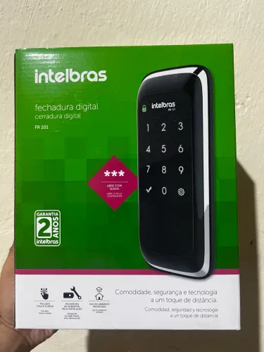 Fechadura digital Intelbras FR 101 Preto