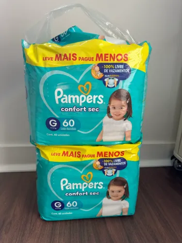 Pampers Confort Sec G - 120 Fraldas
