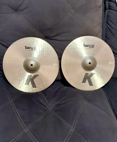 Prato Hi Hats Zildjian K Sweet 15 polegadas! Muito novo.