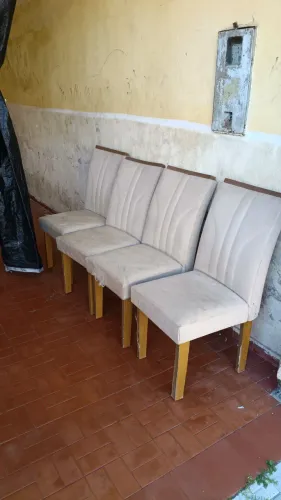 Cadeiras para mesa de sala de estar MDF/madeira