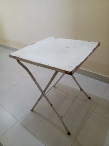 Mesa de ferro dobrável barata