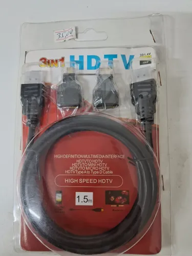 Cabo 3 em 1 HDTV HDMI