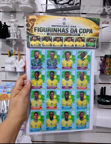 Pack completo figurinhas da copa todos os times